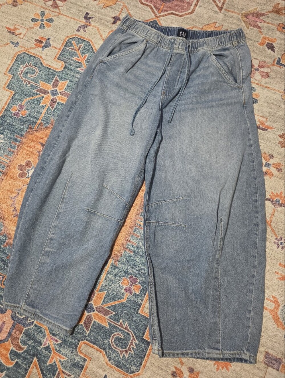Gap Pull On Barrel Jeans